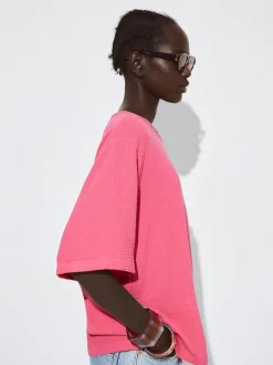 Cotton Textured T-Shirt|Parfois Online