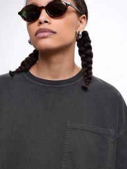 Cotton T-Shirt With Pocket|Parfois Cheap