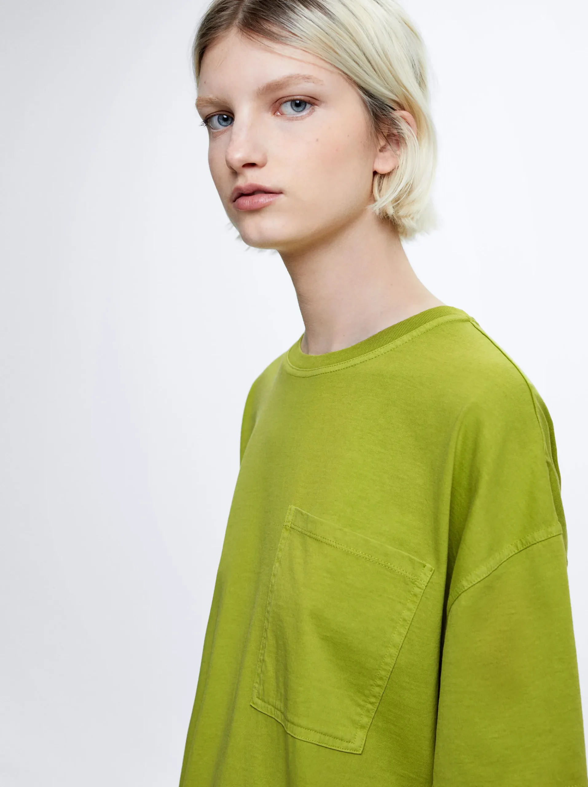 Cotton T-Shirt With Pocket|Parfois Fashion
