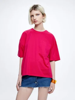 Cotton T-Shirt With Pocket|Parfois Cheap