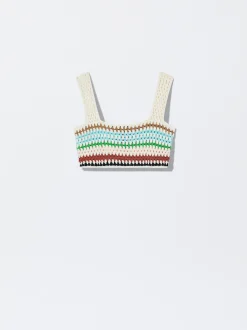 Crochet Cotton Crop Top|Parfois Cheap