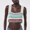 Crochet Cotton Crop Top|Parfois Store