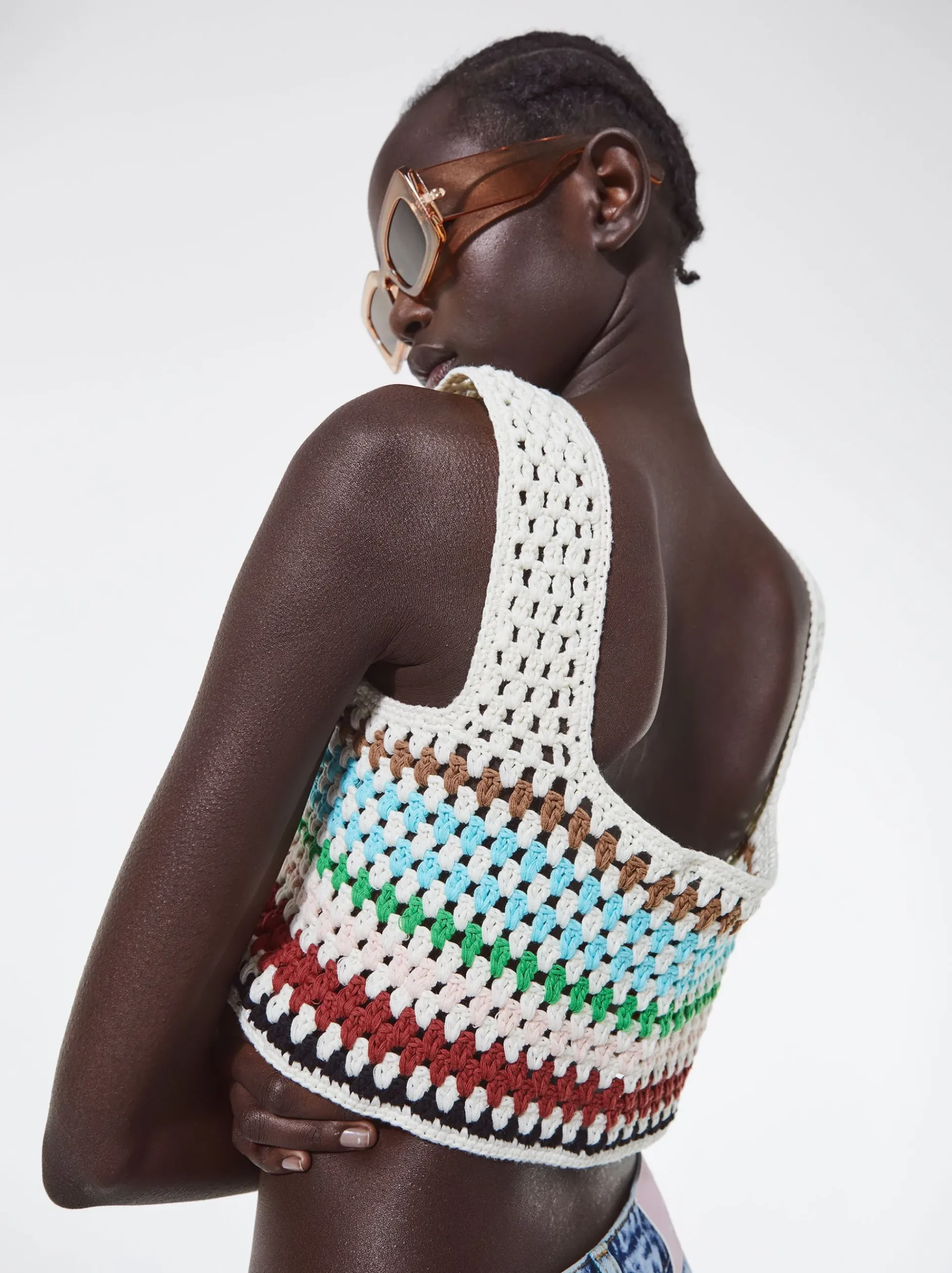 Crochet Cotton Crop Top|Parfois Store