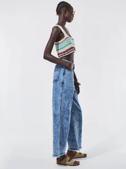 Crochet Cotton Crop Top|Parfois Cheap