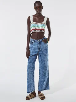 Crochet Cotton Crop Top|Parfois Cheap