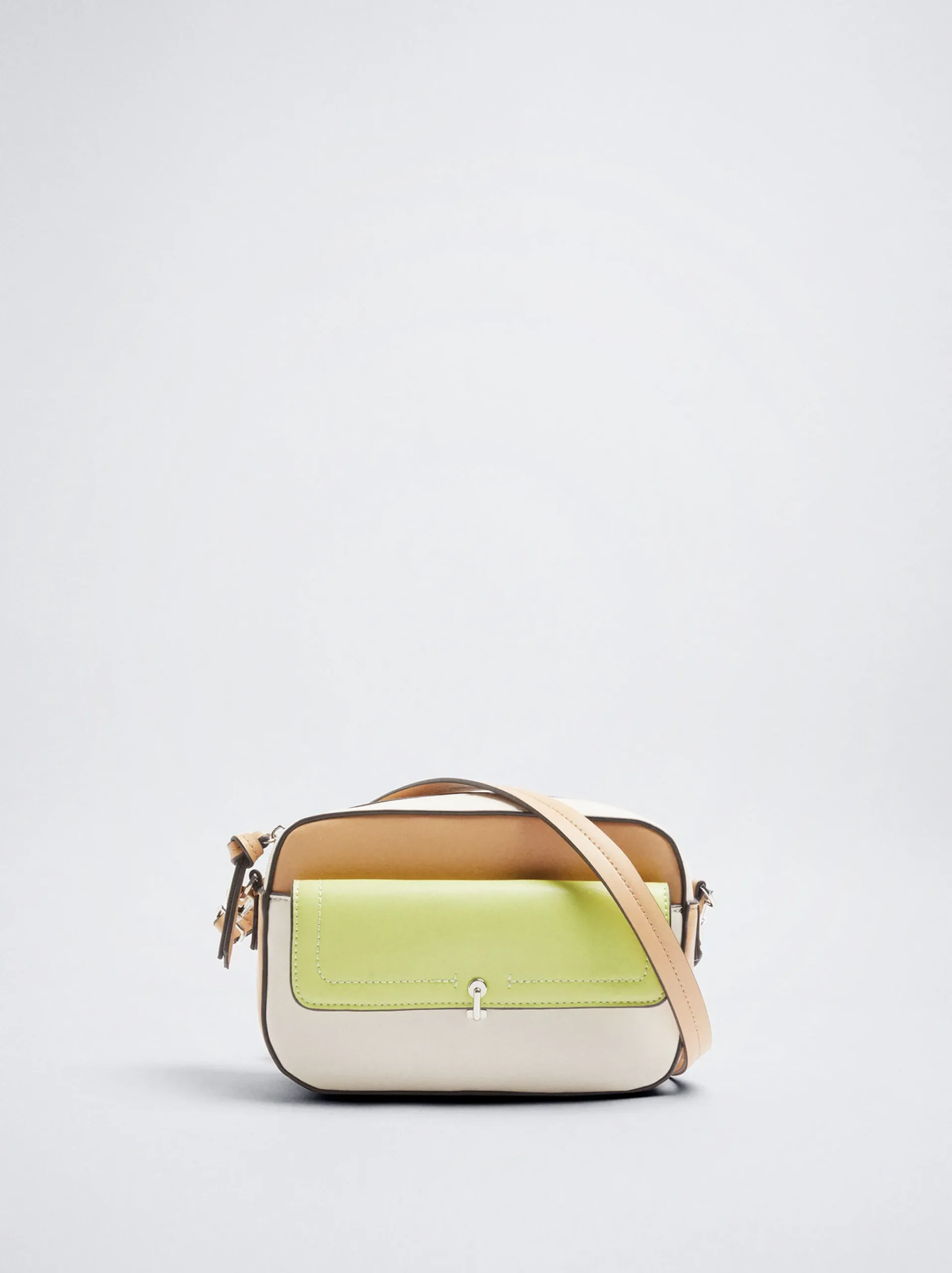 Crossbody Bag With Color Block|Parfois Online