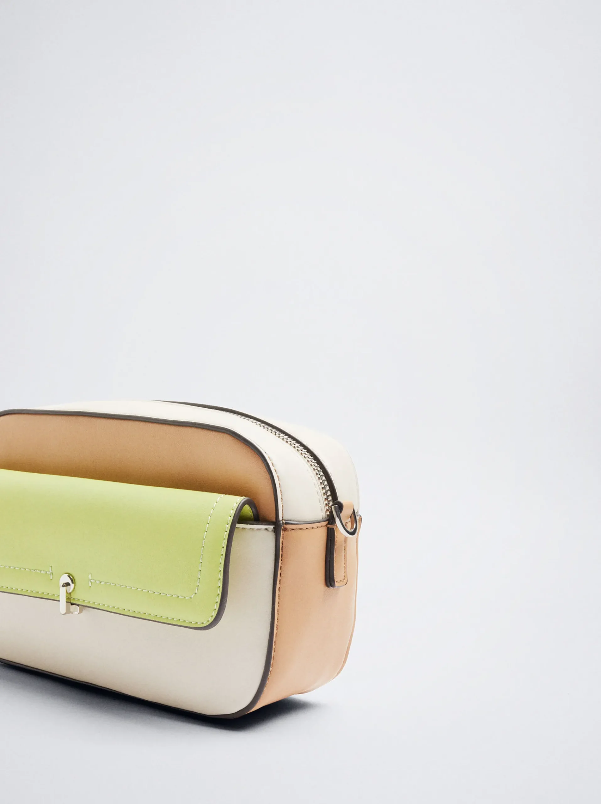 Crossbody Bag With Color Block|Parfois Online