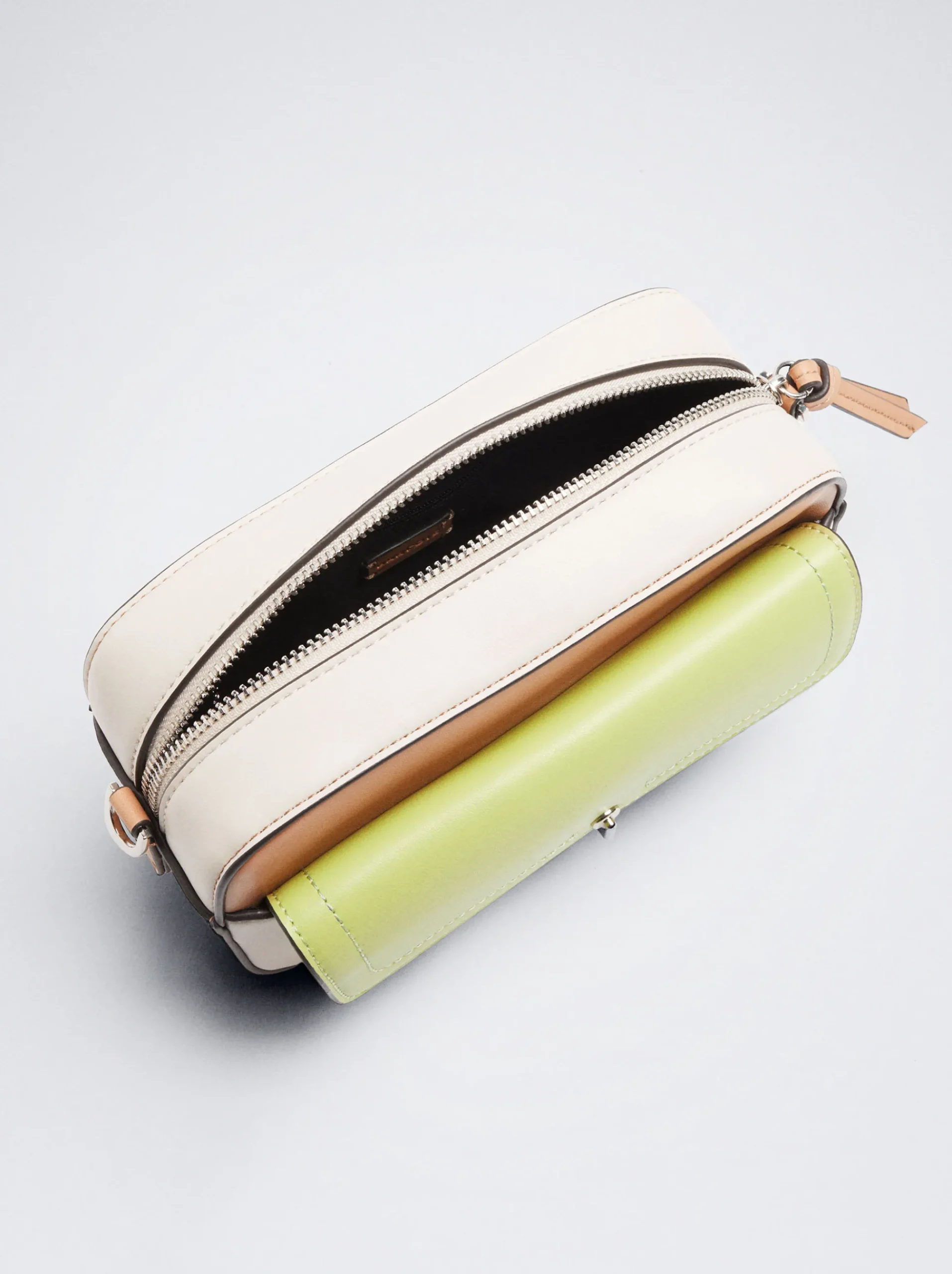 Crossbody Bag With Color Block|Parfois Online