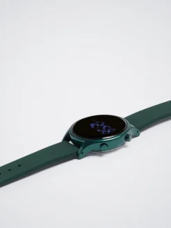 Digital Watch With Silicone Strap|Parfois Flash Sale