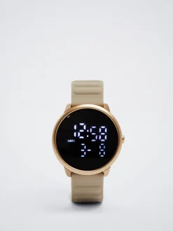 Digital Watch With Silicone Strap|Parfois Cheap