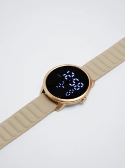 Digital Watch With Silicone Strap|Parfois Cheap