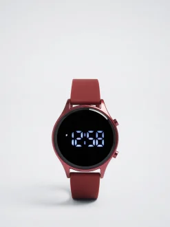 Digital Watch With Silicone Strap|Parfois Discount