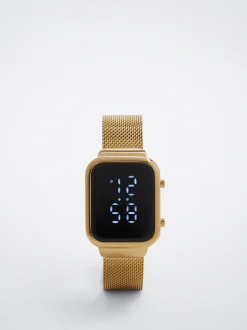 Digital Watch With Square Case|Parfois Flash Sale