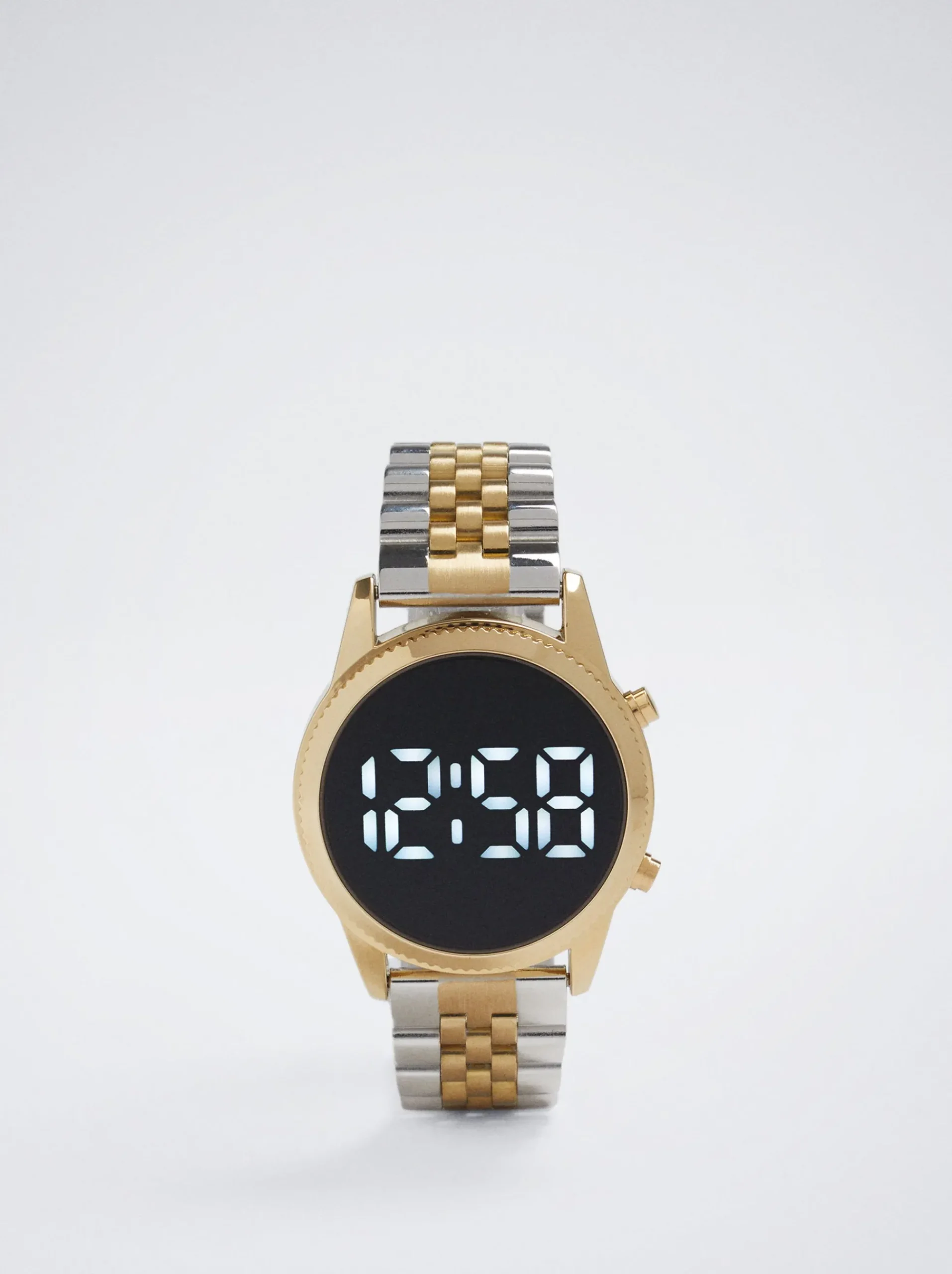 Digital Watch With Steel Wristband|Parfois Hot