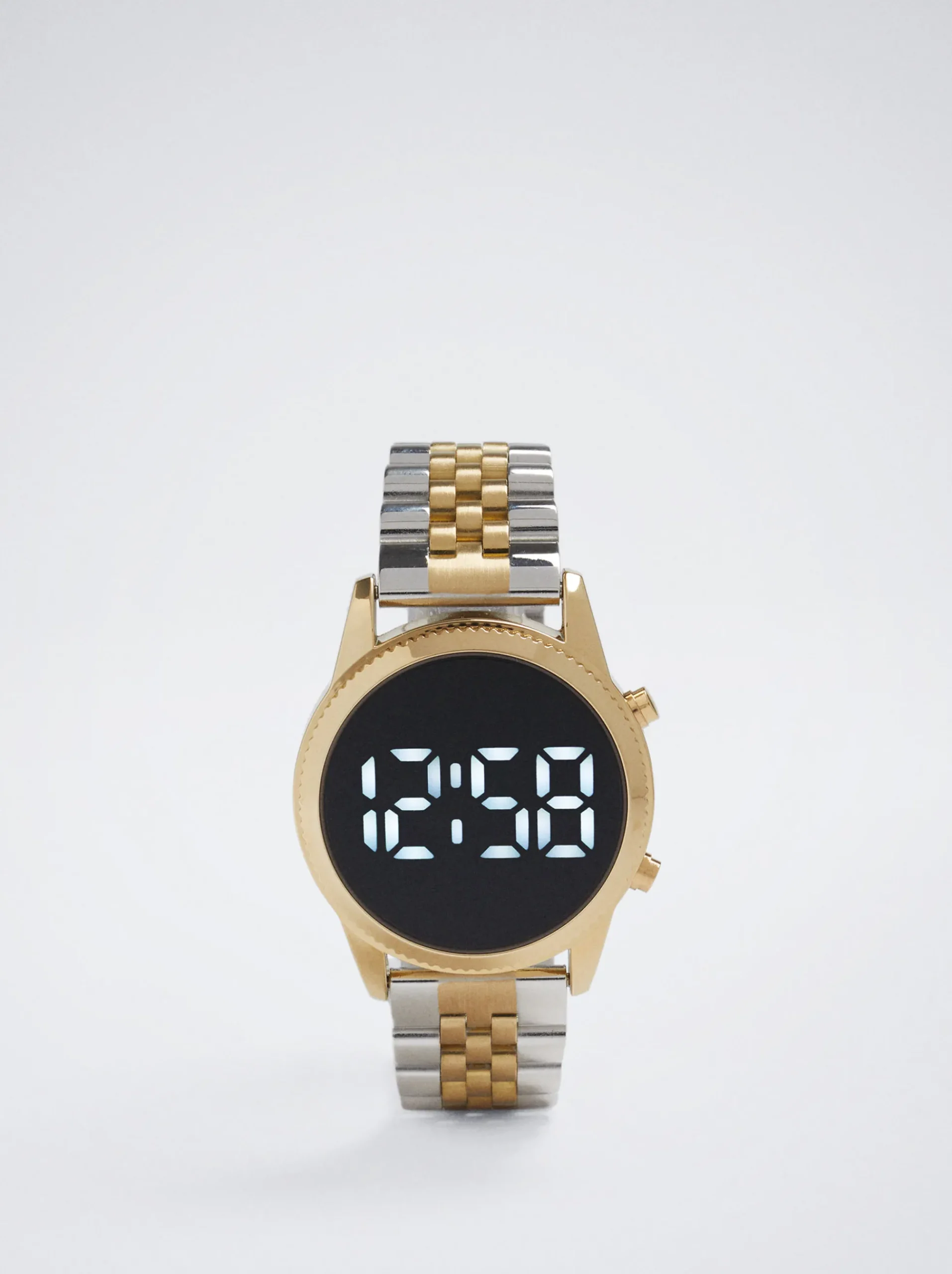 Digital Watch With Steel Wristband|Parfois Cheap