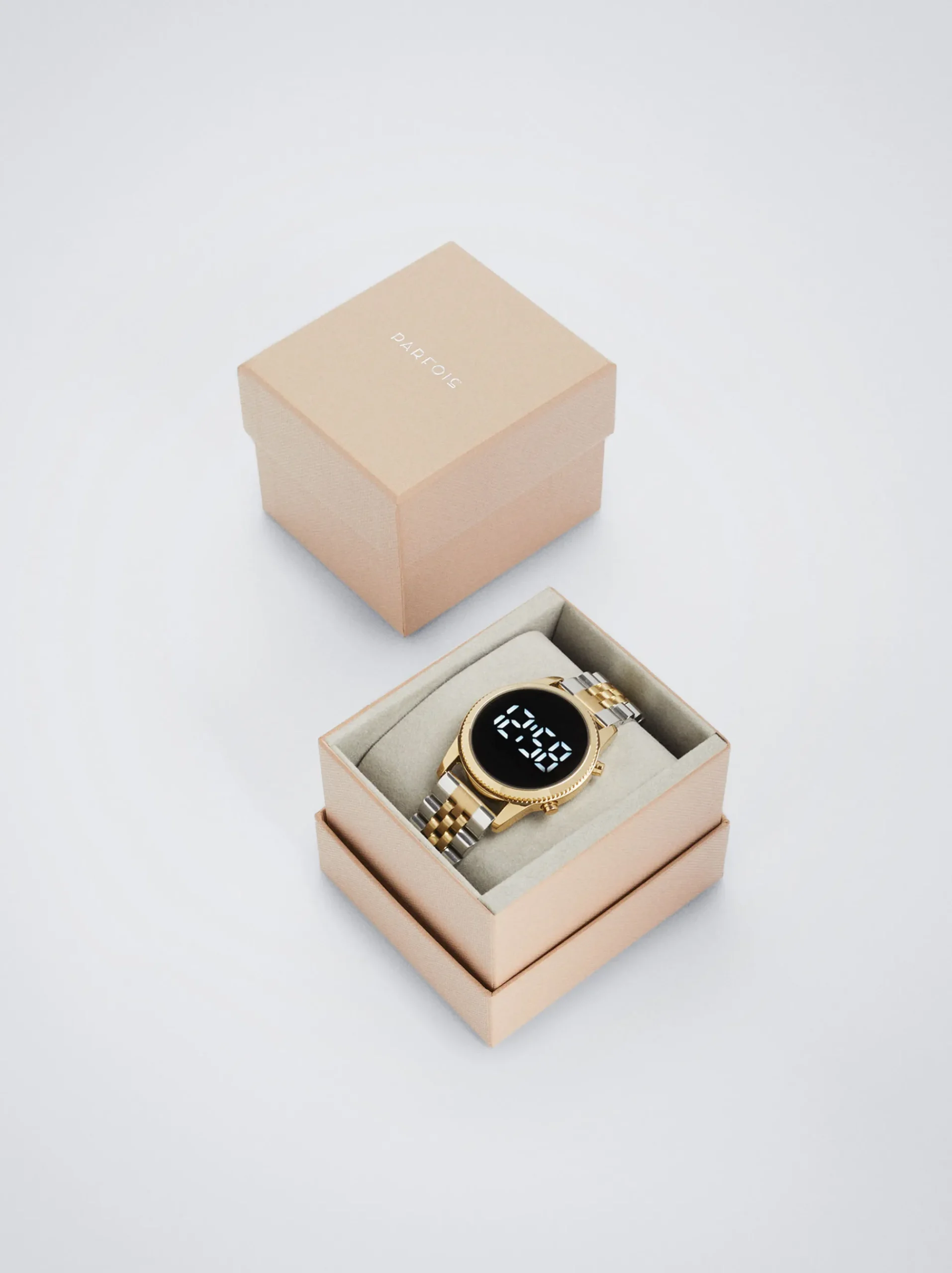 Digital Watch With Steel Wristband|Parfois Cheap