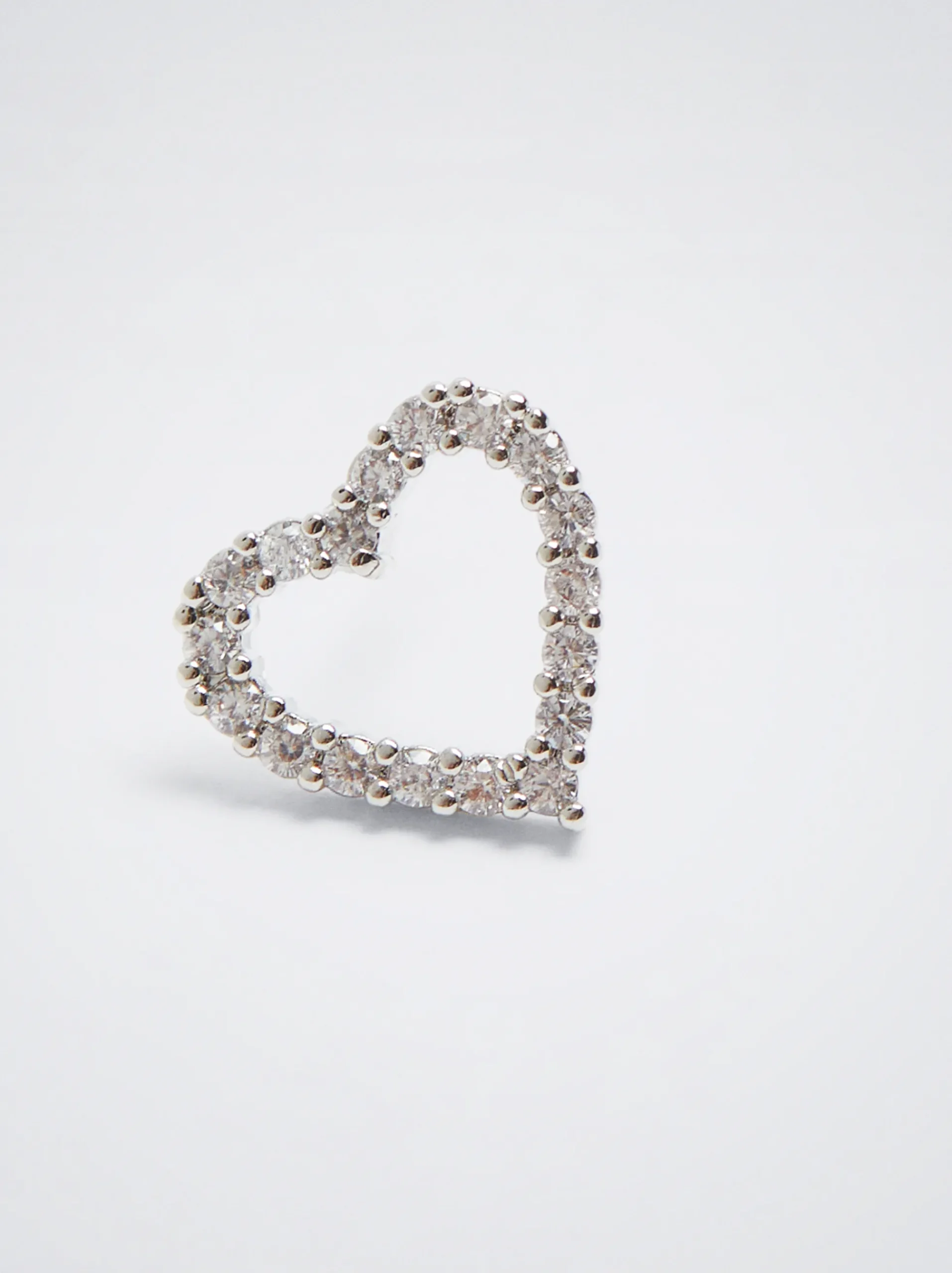 Earrings With Heart And Zirconia|Parfois Cheap