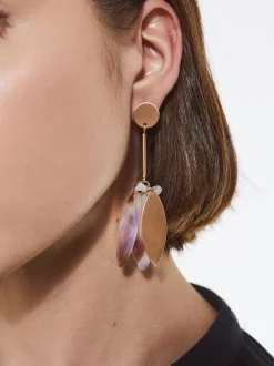 Earrings With Stone And Resin|Parfois Best Sale