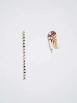 Earrings With Zirconia|Parfois Shop