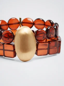 Elastic Bracelet With Resin|Parfois New