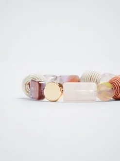 Elastic Bracelet With Stone And Resin|Parfois Shop
