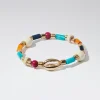 Elastic Bracelet With Wood And Resin|Parfois Cheap
