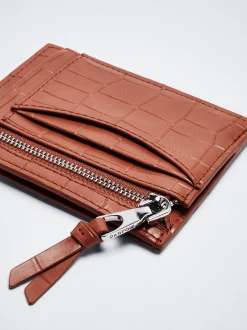 Embossed Animal Print Card Holder|Parfois Flash Sale