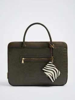 Embossed 13” Laptop Bag|Parfois Fashion