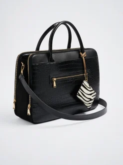 Embossed 13&rdquo; Laptop Bag|Parfois Flash Sale