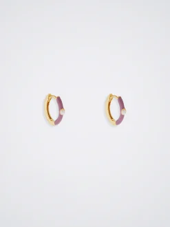 Enamel 925 Silver Hoops|Parfois Fashion