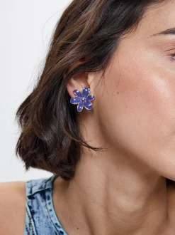Enamel Flower Earrings|Parfois Shop