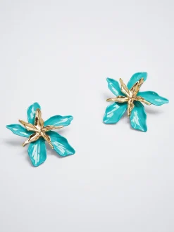Enamel Flower Earrings|Parfois Fashion