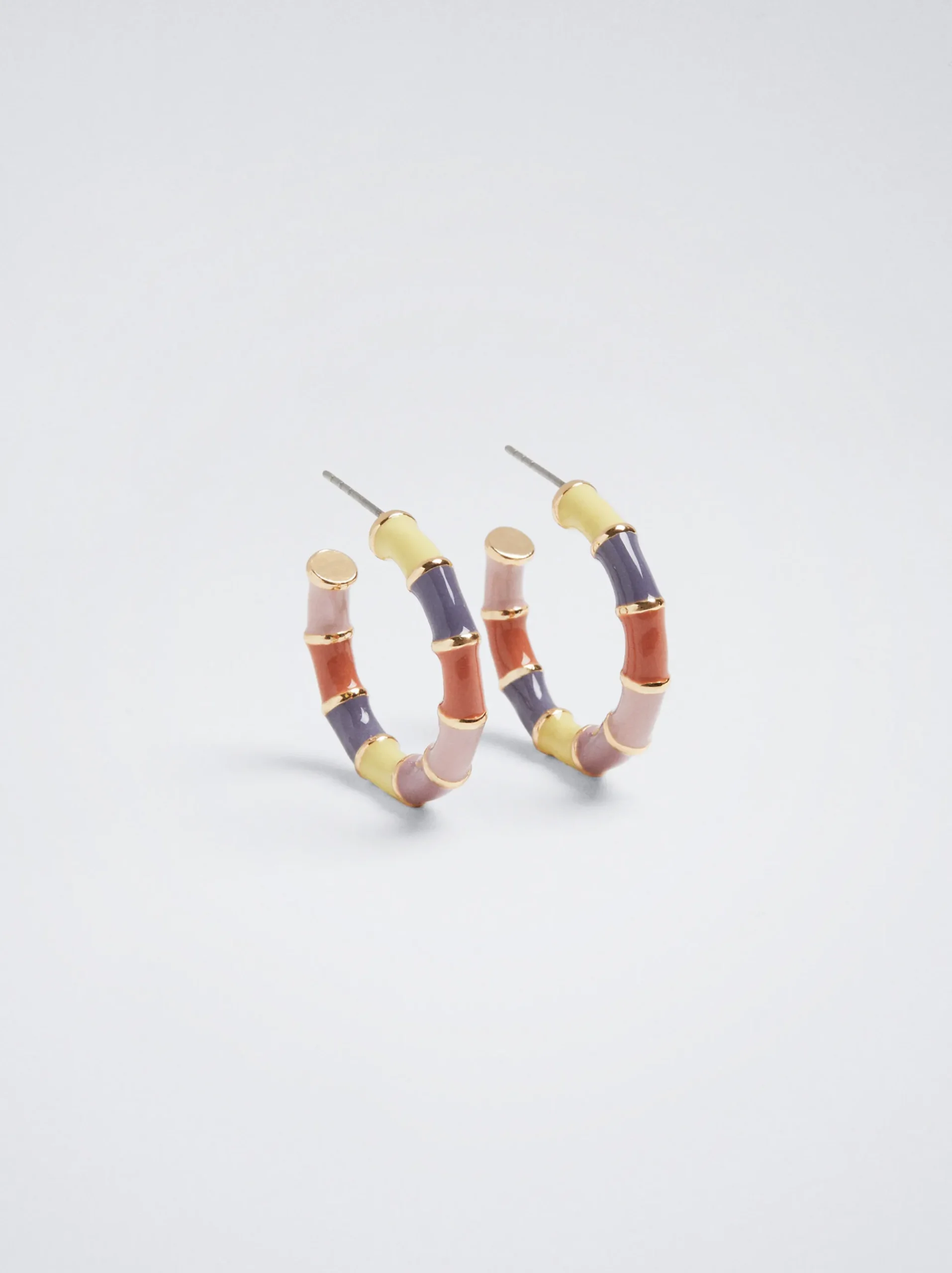 Enamel Hoop Earrings|Parfois New