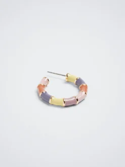 Enamel Hoop Earrings|Parfois New