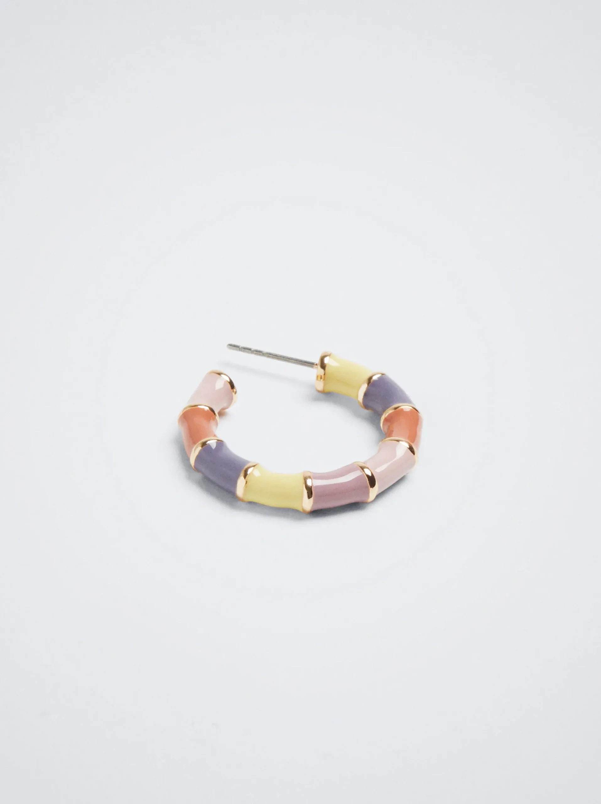 Enamel Hoop Earrings|Parfois New