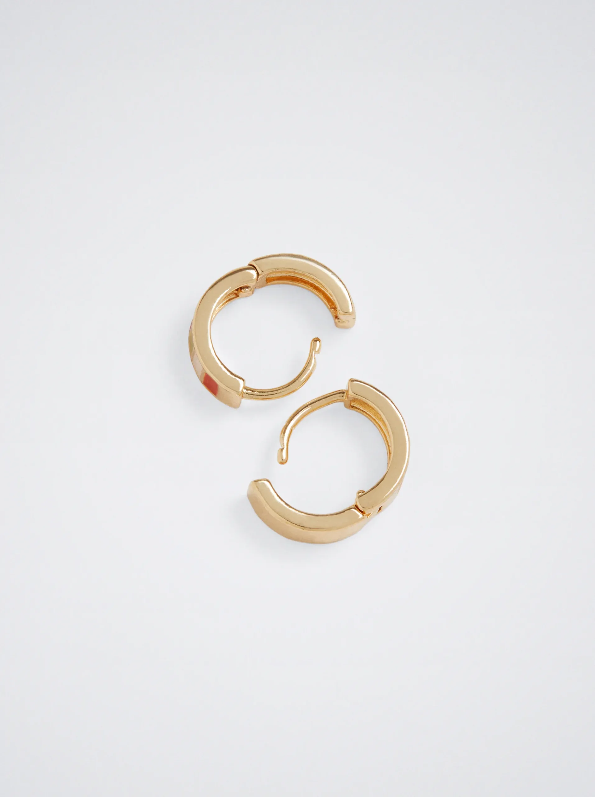 Enamel Hoop Earrings|Parfois New