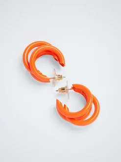 Enamel Hoop Earrings|Parfois Shop