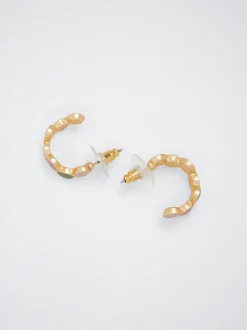 Enamel Hoop Earrings|Parfois New