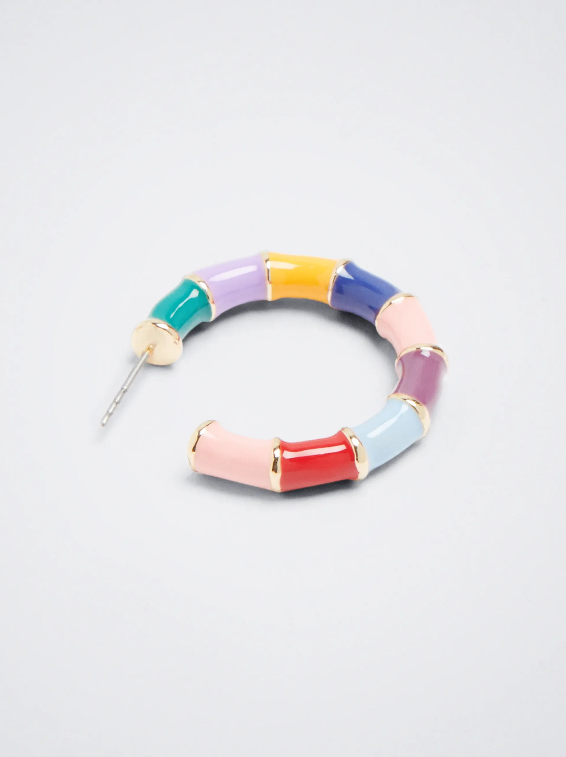 Enamel Hoop Earrings|Parfois Hot