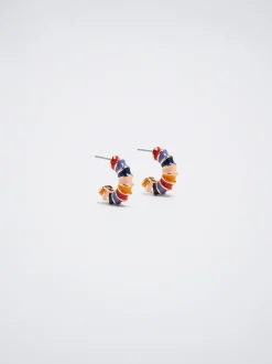 Enamel Hoop Earrings|Parfois Online