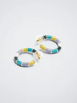 Enamel Hoop Earrings|Parfois Best