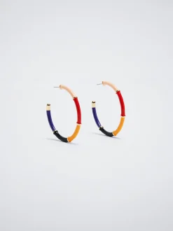 Enamel Hoop Earrings|Parfois Fashion