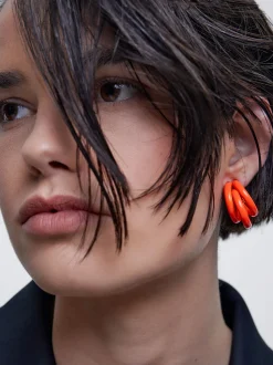 Enamel Hoop Earrings|Parfois Sale
