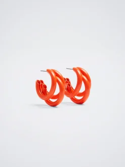 Enamel Hoop Earrings|Parfois Sale