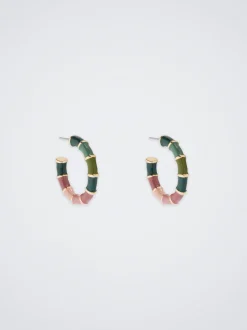 Enamel Hoop Earrings|Parfois Sale