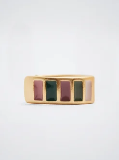 Enamel Hoop Earrings|Parfois Flash Sale