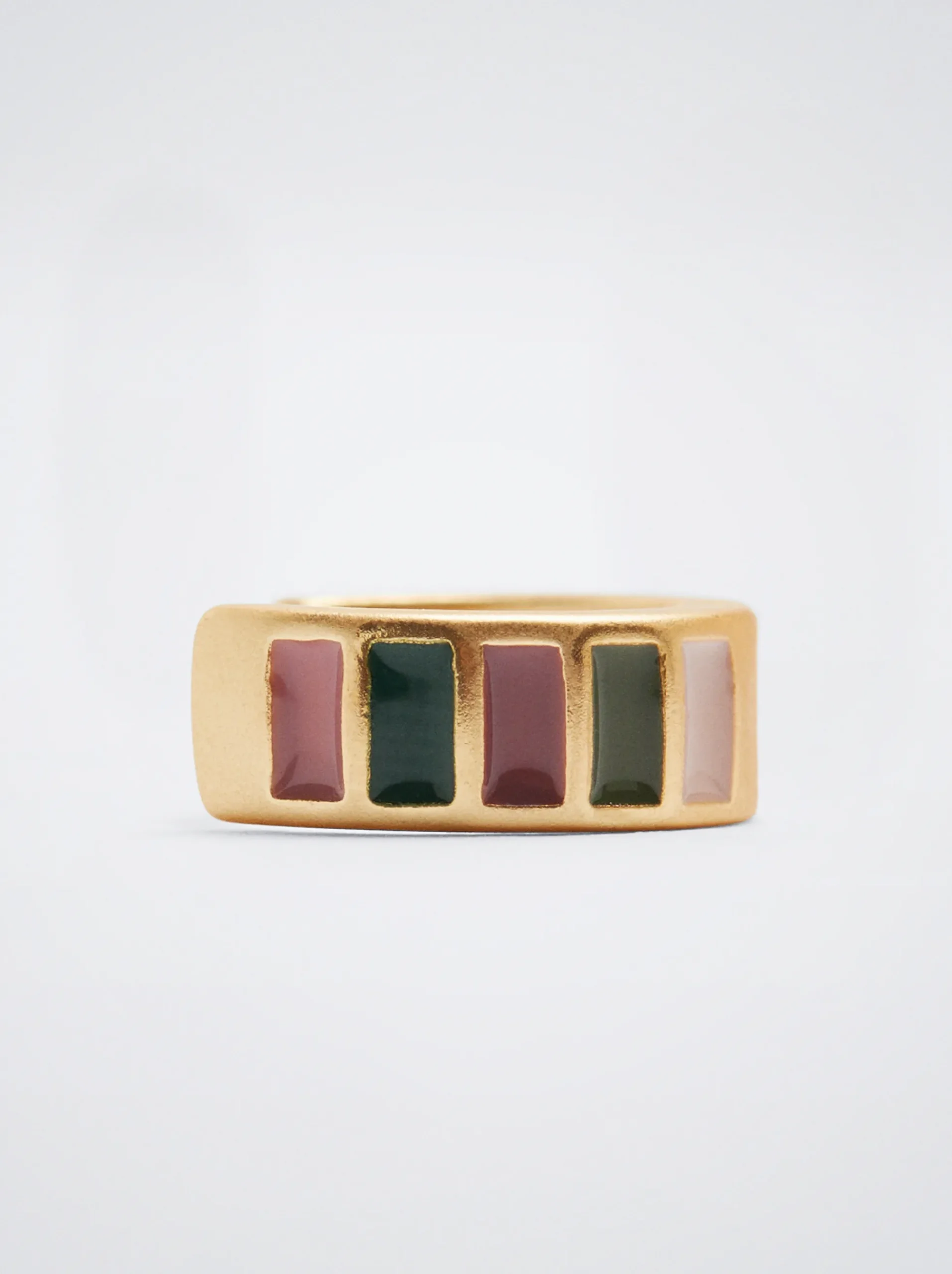 Enamel Hoop Earrings|Parfois Flash Sale