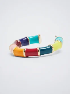 Enamel Hoop Earrings|Parfois Discount