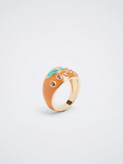 Enamel Ring With Zirconia|Parfois Best Sale