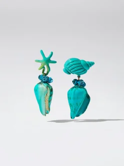 Enamel Shell Earrings|Parfois Clearance